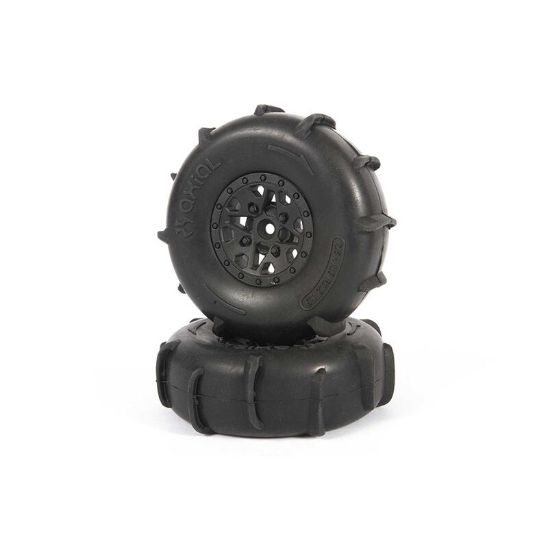 ST28 Front Razor, Rear Paddle Tire and Wheel Set: Yeti Jr
