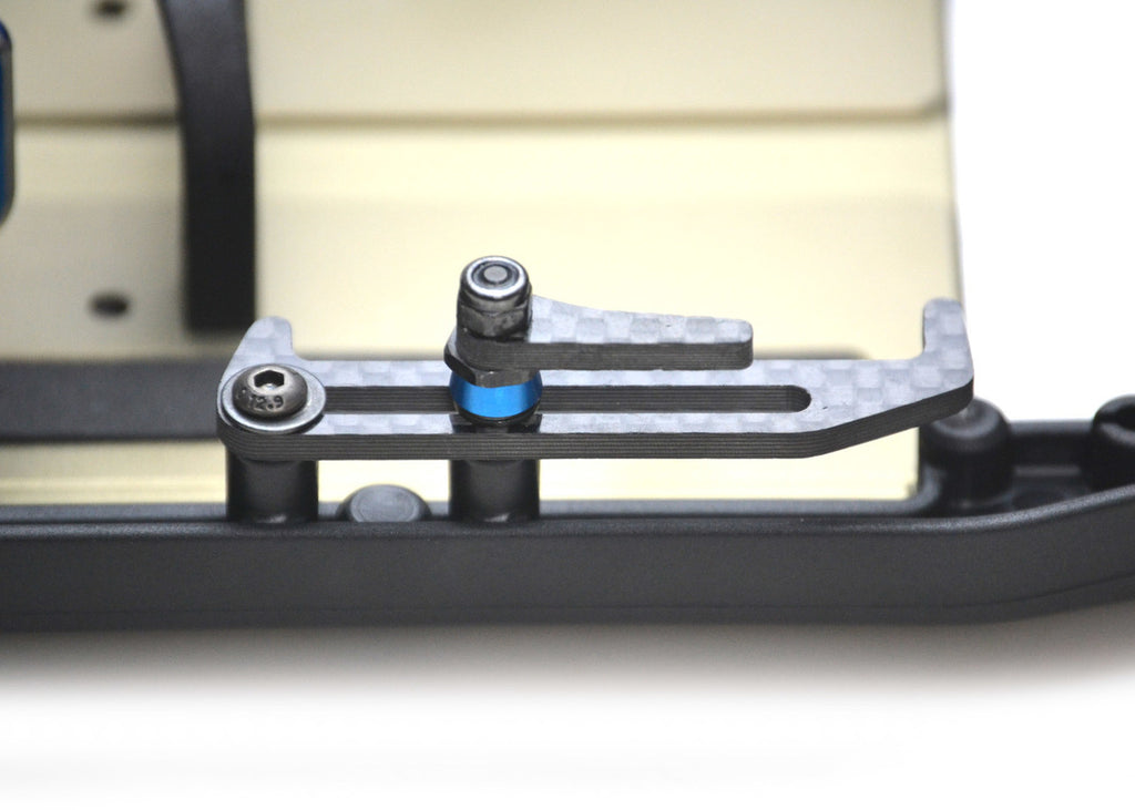 Exotek Carbon Fiber B6.1/B6.1D LiPo Tabs & Cups Set (Battery Brace)