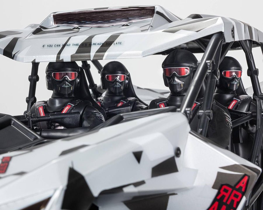 Arrma FIRETEAM 6S BLX 4WD Brushless 1/7 Speed Assault Vehicle (White Camo) w/SLT3 2.4GHz Radio