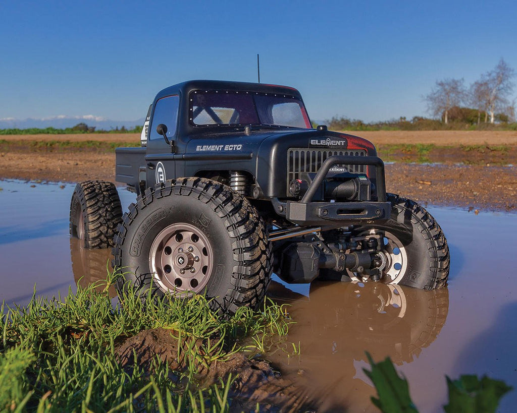 Element RC Enduro Ecto Black Trail Truck 4x4 RTR Rock Crawler w/2.4GHz Radio