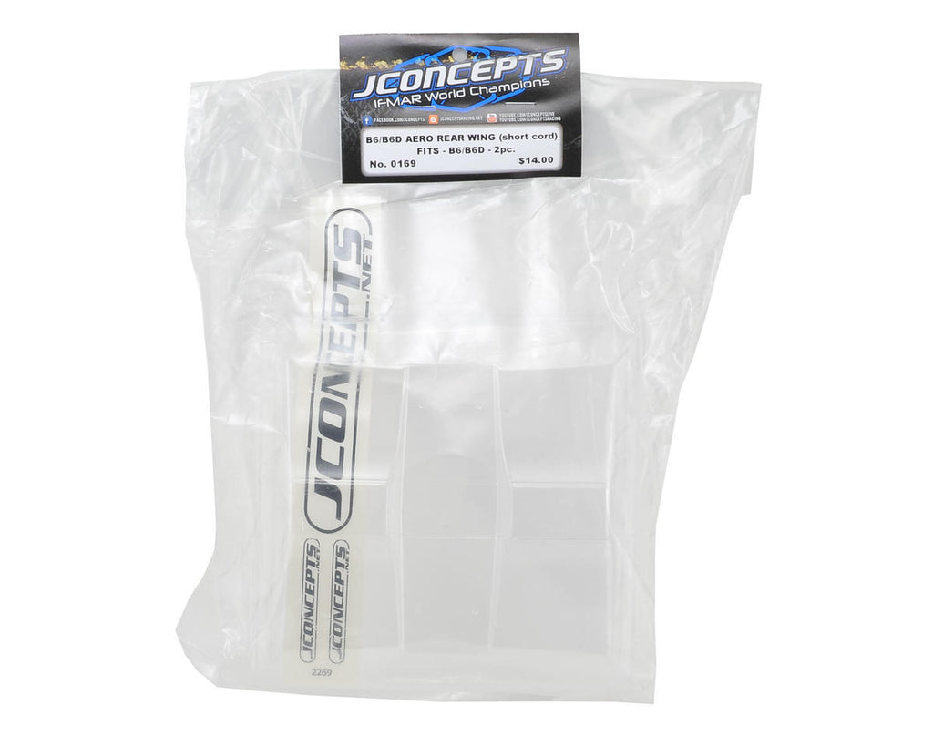 JConcepts B6/B6D "Aero" Short Chord Rear Wing (2)