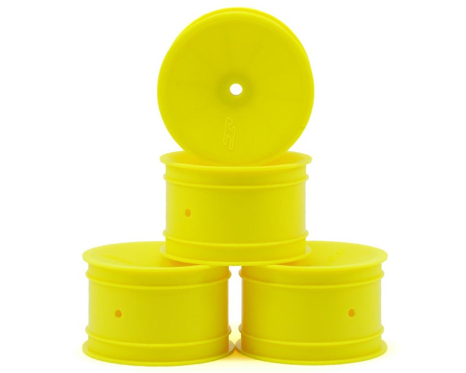 JConcepts 12mm Hex Mono 2.2 Rear Wheels (4) (B6/B74/RB6) (Yellow)