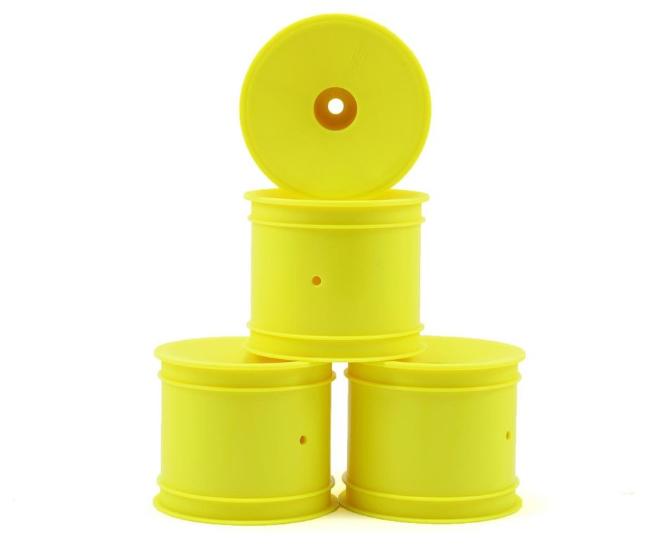 JConcepts 12mm Hex Mono 1/10 Stadium Truck Wheel (4) (T4.1) (Yellow)