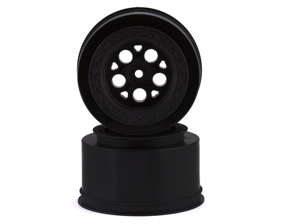 JConcepts Coil Mambo Street Eliminator Rear Drag Racing Wheels (Black) (2) w/12mm Hex