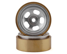 Load image into Gallery viewer, SSD RC SCX24 1.0” Aluminum/Brass 5-Slot Beadlock Wheels (2)