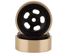 Load image into Gallery viewer, SSD RC SCX24 1.0” Aluminum/Brass 5-Slot Beadlock Wheels (2)