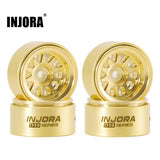 Load image into Gallery viewer, INJORA 0.7" D19 Brass Beadlock Wheels for 1/30 SCX30 (W7007)