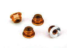 Load image into Gallery viewer, Traxxas Nuts, aluminum, flanged, serrated (4mm)