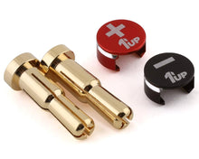 Load image into Gallery viewer, 1UP Racing Bullet Connector w/4-5mm Bullets (Black/Red)