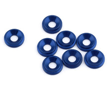 Load image into Gallery viewer, 1UP Racing 3mm LowPro Countersunk Washers (Dark Blue) (8)
