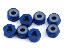 Load image into Gallery viewer, 1UP Racing 3mm Aluminum Locknuts (Dark Blue) (8)