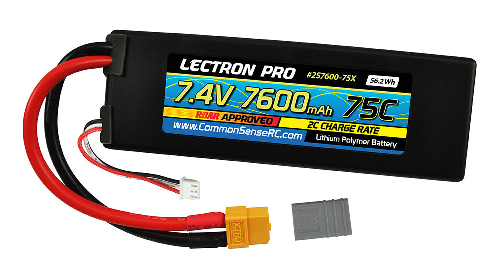 2S LIPO 7600MAH 7.4V 75C