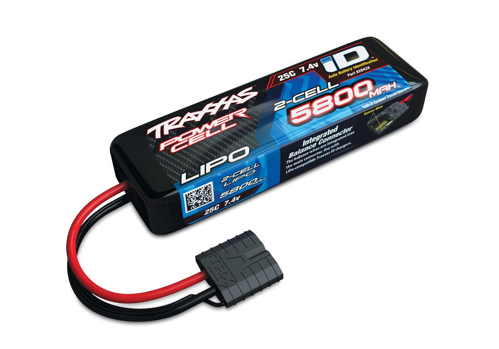 5800 mAh 7.4 Volt 2-Cell LiPo Battery
