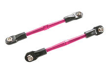 Load image into Gallery viewer, Traxxas Turnbuckles, aluminum (pink-anodized), toe links, 59mm (2) (assembled w/ rod ends &amp; hollow balls) (requires 5mm aluminum wrench #5477)