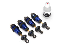 Load image into Gallery viewer, Traxxas 1/10 Blue Aluminum Short GTR Shocks (4)