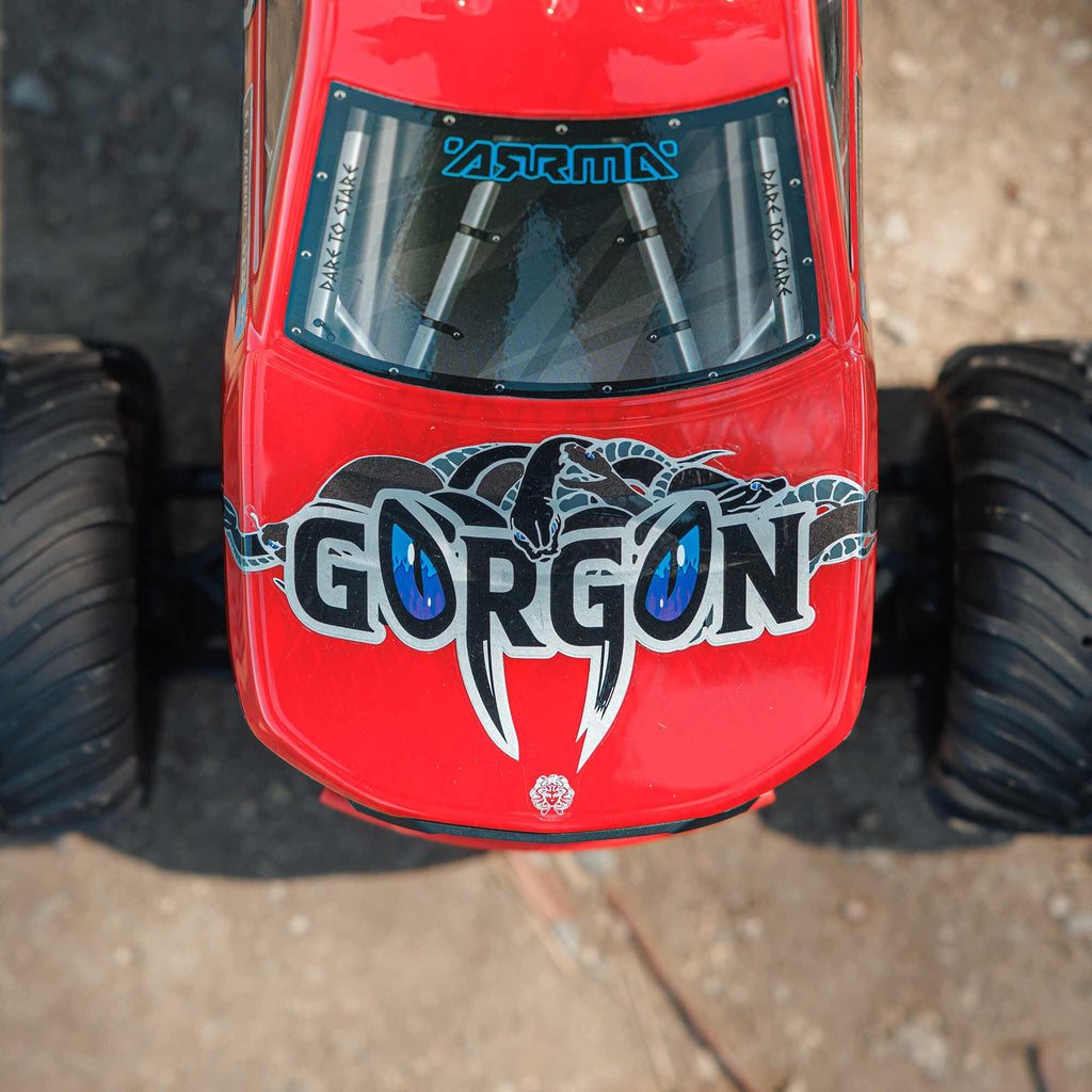 Arrma 1/10 GORGON 4X2 MEGA 550 Brushed Monster Truck RTR with Battery & Charger