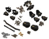 Injora Redcat Ascent-18 5-in-1 Essential Brass Upgrade Parts Combo (Black) (With Rear Portal Covers)