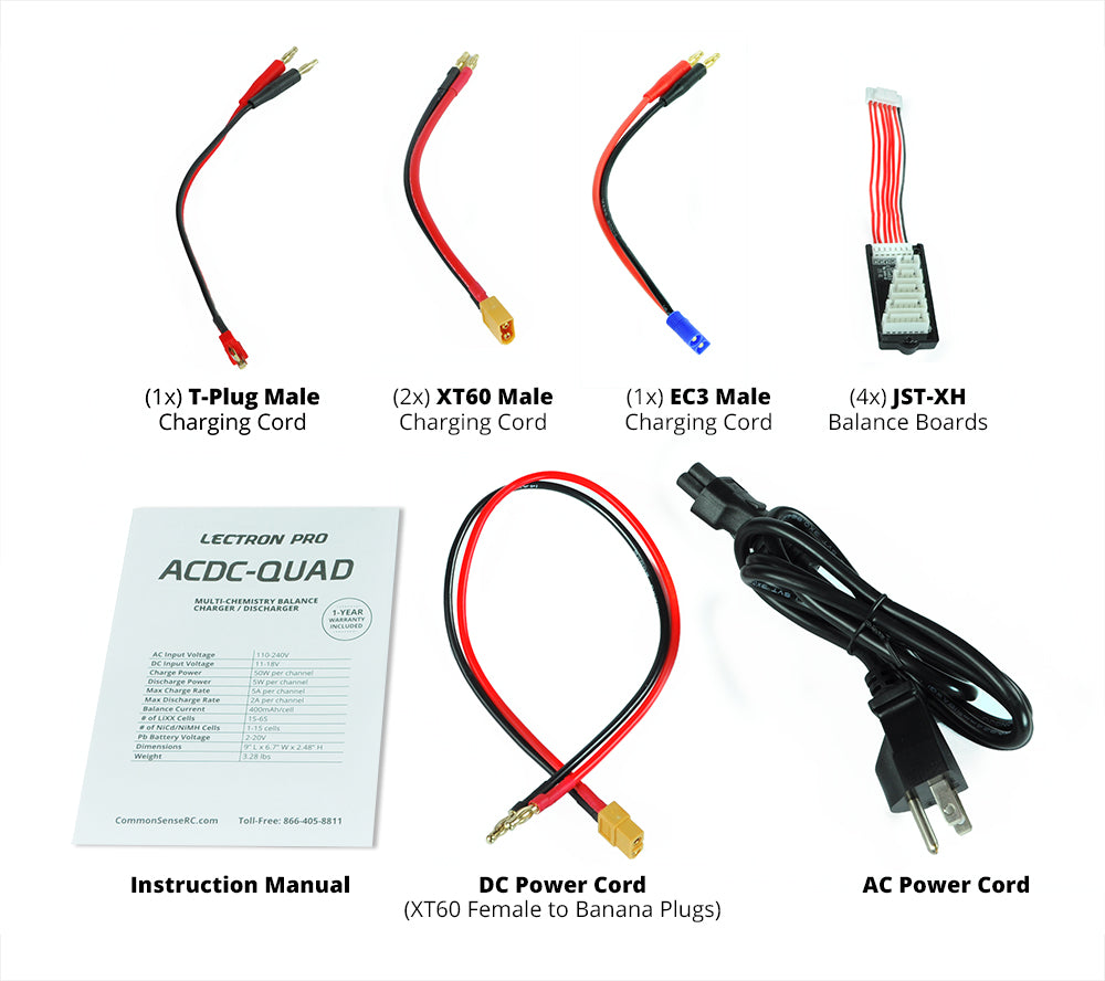 Common Sense RC ACDC Quad Charger