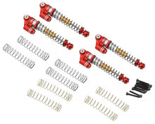Load image into Gallery viewer, Axial SCX24 Aluminum Long Travel Threaded Shocks (Red) (4) (43mm)