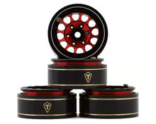 Load image into Gallery viewer, Treal Hobby Type I 1.0" Classic 12-Spoke Beadlock Wheels (Red) (4) (27.2g)