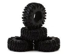 Load image into Gallery viewer, Injora 1.3" Swamp Claw M/T Micro Rock Crawler Tires Combo (4) (70mm OD) (S5) w/Soft Silicone Rubber Inserts