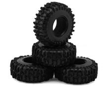 Load image into Gallery viewer, Yellow Injora 1.3" Cling On Micro Rock Crawler Tires Combo (4) (70mm OD) (S5) w/Super Soft Silicone Rubber Inserts