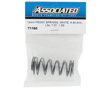 Load image into Gallery viewer, Team Associated 13mm Front Shock Spring (White/4.40lbs) (54mm)