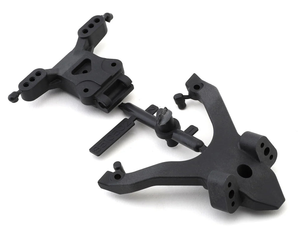 Team Associated RC10B7 Factory Team Carbon Top Plate & Ballstud Mount Set