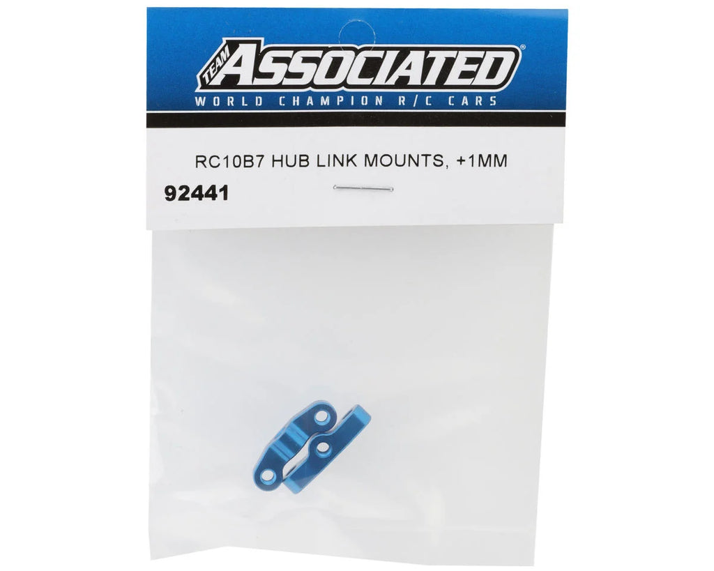 Team Associated RC10B7 Aluminum Hub Link Mounts (+1mm)