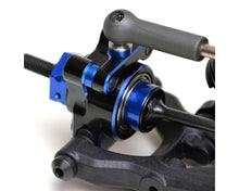 Load image into Gallery viewer, Exotek B74/B6.2 HD Aluminum Rear Hub Link Mounts (Black/Blue) (2)