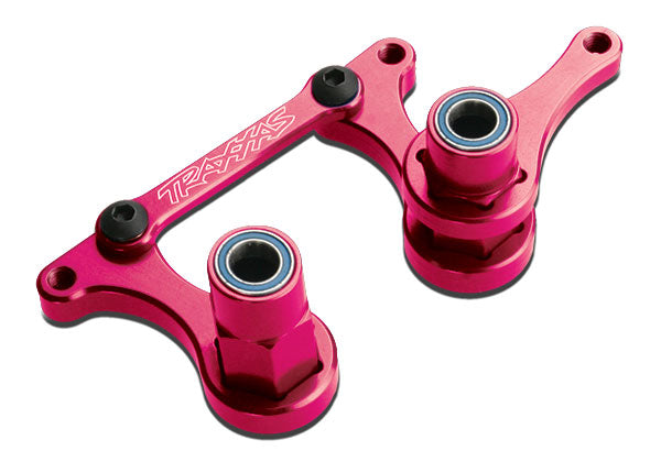 Traxxas Steering bellcranks, drag link (anodized 6061-T6 aluminum)/ 5x8mm ball bearings (4)/ hardware (assembled)