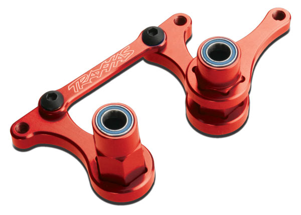 Traxxas Steering bellcranks, drag link (anodized 6061-T6 aluminum)/ 5x8mm ball bearings (4)/ hardware (assembled)