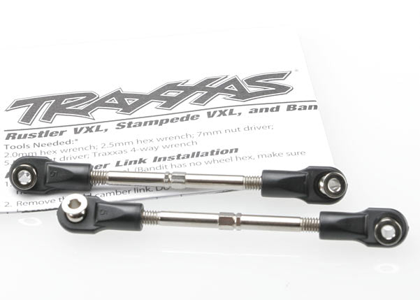 Traxxas Turnbuckles, toe link, 59mm (78mm center to center) (2) (assembled with rod ends and hollow balls)