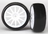 T&W 12-SPK WHT/SLICK TIRE LTRX