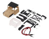 Injora SCX24 IR40-24 Half Truck Pre-Painted Body Set (Tan) (133mm Wheelbase) w/Bed Rack & LED Lights