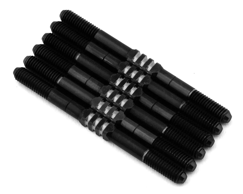 JConcepts RC10 B7/B7D Fin Titanium Turnbuckle (Stealth Black) (6)