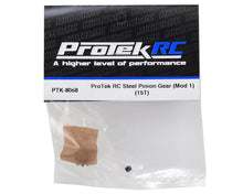 Load image into Gallery viewer, ProTek RC Steel Mod 1 Pinion Geer (5mm Bore) (15T)