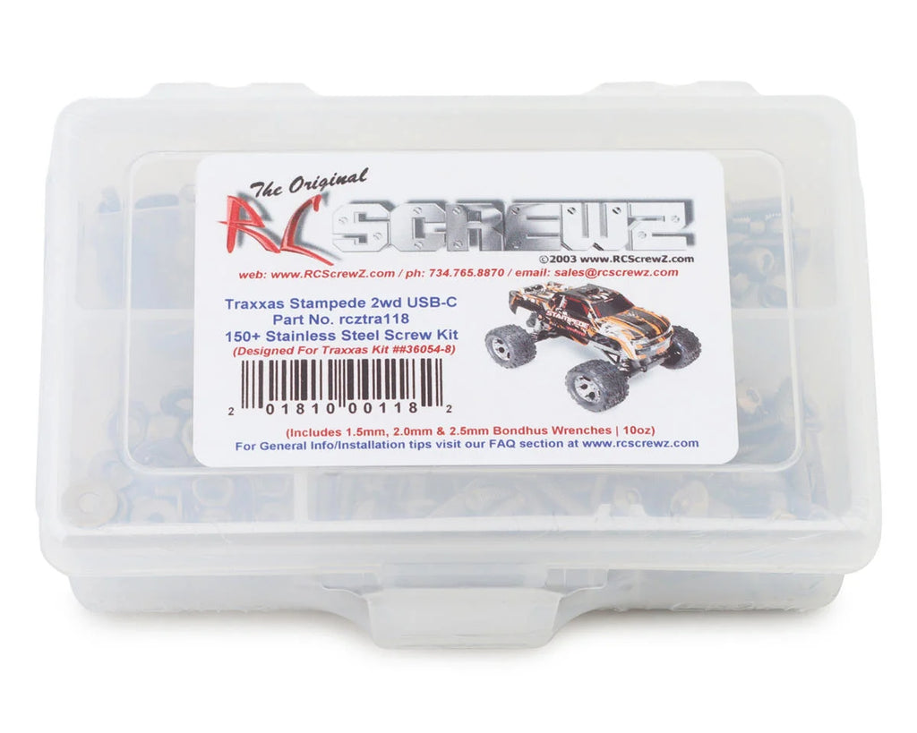 RC Screwz Stainless Steel Screw Kit for Traxxas Stampede 2WD