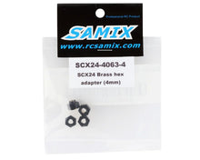 Load image into Gallery viewer, Samix SCX24 Brass Hex Adapter (4) (4mm) (1.25g)