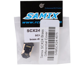 Samix SCX24 Brass Differential Cover (Black) (9g)