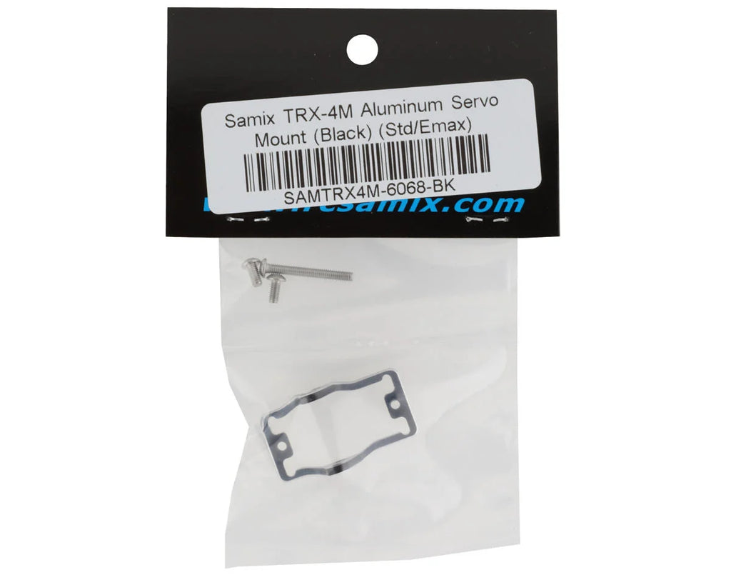Samix Aluminum Servo Mount for Traxxas TRX-4M (Black) (Traxxas/EcoPower)