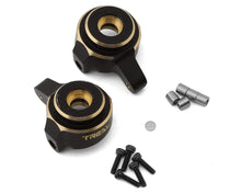 Load image into Gallery viewer, Treal Hobby Axial SCX24 Brass Front Steering Knuckles (Black) (2) (10g)