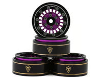 Load image into Gallery viewer, Treal Hobby Type C 1.0" Aluminum Beadlock Crawler Wheels (Purple) (4) (27.3g)