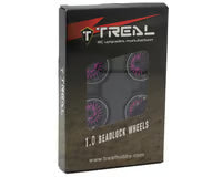Load image into Gallery viewer, Treal Hobby Type C 1.0" Aluminum Beadlock Crawler Wheels (Purple) (4) (27.3g)