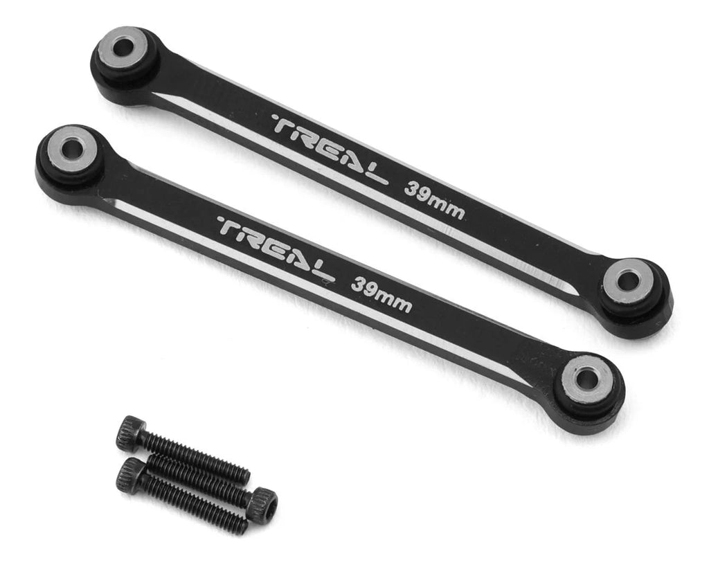 Treal Hobby Axial SCX24 Aluminum 4-Link Conversion (Black) (2) (39mm) (C10/Bronco/Wrangler/Gladiator)