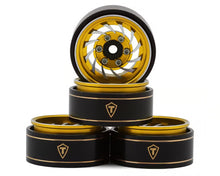Load image into Gallery viewer, Treal Hobby Type L 1.0" Aluminum Cyclone Beadlock Wheels (Gold) (4) (27.5g ea)