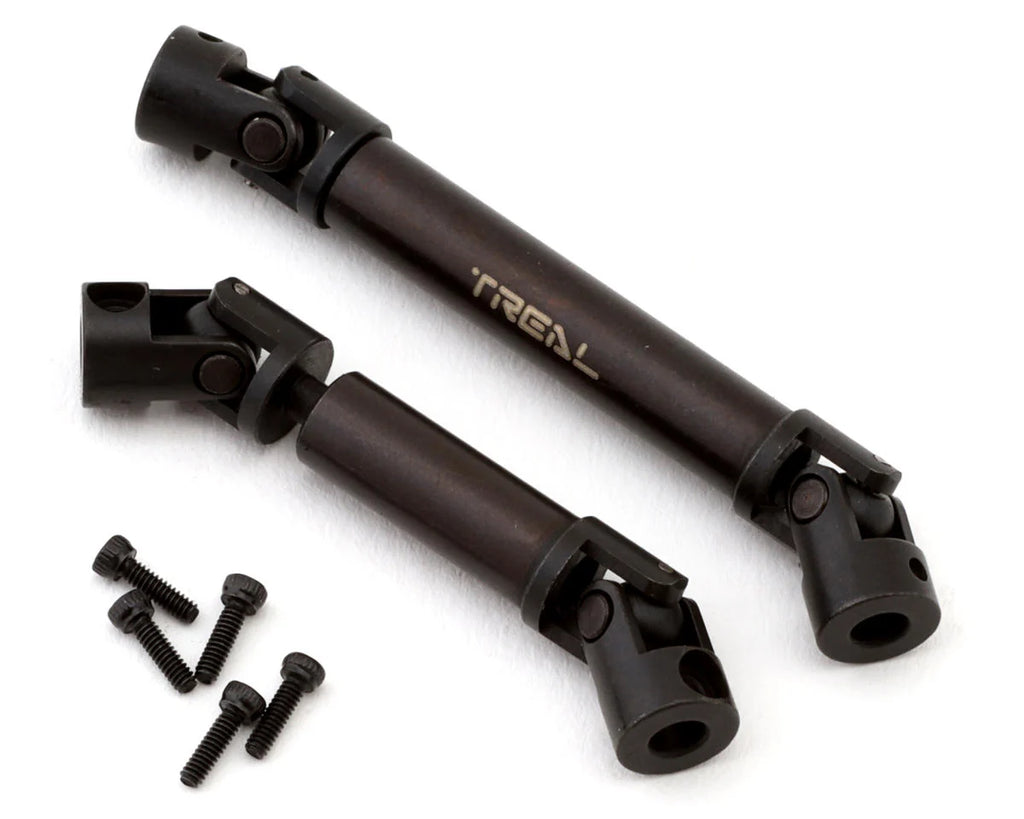 Treal Hobby Axial SCX24 Hardened Steel Driveshaft Set (C10/Jeep/Bronco)