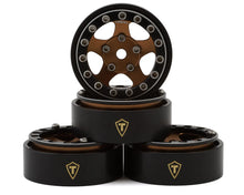 Load image into Gallery viewer, Treal Hobby Classic 5-Star 1.0&quot; Beadlock Wheels (Black/Bronze) (4) (22.4g)