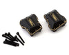 Treal Hobby Brass Differential Covers for Traxxas TRX-4M (Black) (2) (15.8g)