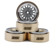 Load image into Gallery viewer, Injora 1.3" ModuWheel Brass &amp; Aluminum Micro Crawler Beadlock Wheels (Grey) (4) (40.5g ea) (-4.05mm Offset)